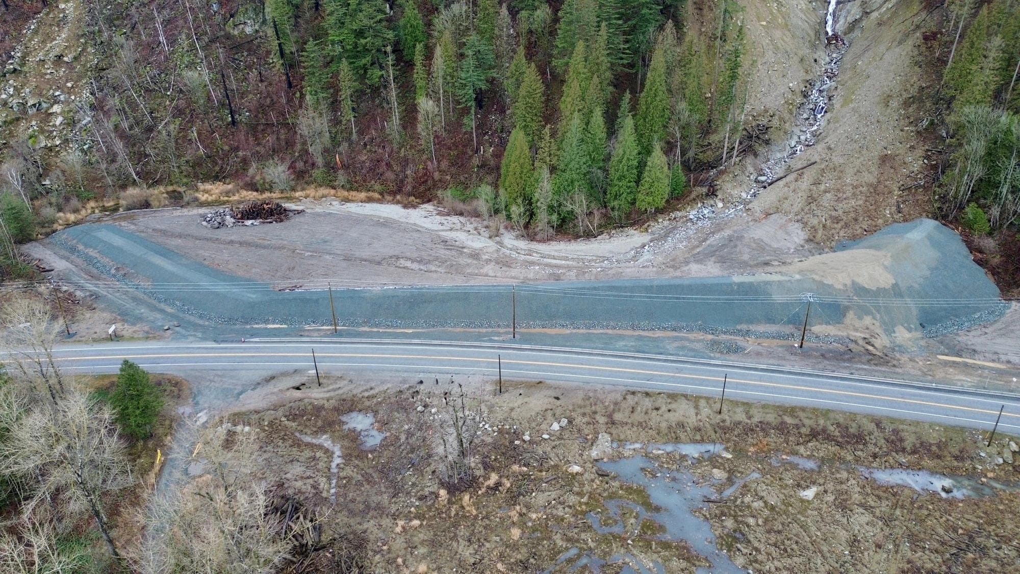 Paving crew at YLW airport in Kelowna